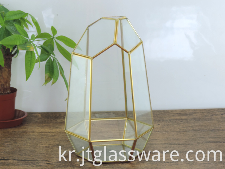 Glass Geometric Terrarium 